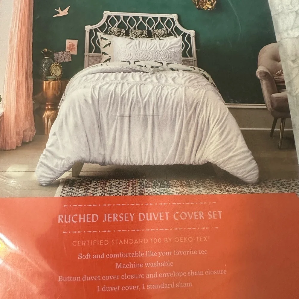 New Opalhouse ruched duver cover set